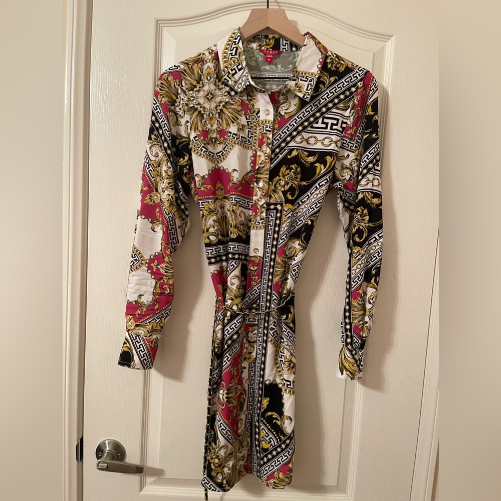 Shirt Dress with Belt by Guess